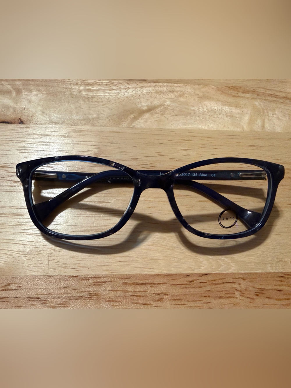 Aura Blue Tortoiseshell Cat-Eye Glasses